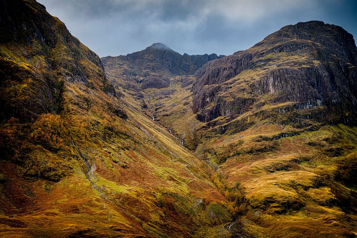 Rocky slopes of Glen Coe